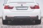 Preview: Rieger Heckeinsatz (nur 435i) schwarz glänzend BMW 4er F32 (3C) 07.15- (ab Facelift) LCI - 88056