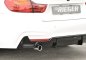 Preview: Rieger Heckeinsatz schwarz glänzend BMW 4er F32 (3C) 07.15- (ab Facelift) LCI - 88070