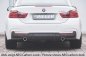 Preview: Rieger Heckeinsatz (nur 435i) schwarz glänzend BMW 4er F32 (3C) 07.15- (ab Facelift) LCI - 88072