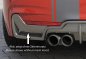 Preview: Rieger Heckeinsatz schwarz glänzend BMW 4er F32 (3C) 07.15- (ab Facelift) LCI - 88073