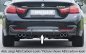 Preview: Rieger Heckeinsatz schwarz glänzend BMW 4er F32 (3C) 07.15- (ab Facelift) LCI - 88074