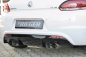 Preview: Rieger Heckeinsatz für R-Line Heckschürze schwarz glänzend VW Scirocco 3 (13) 05.14- (ab Facelift) - 88085
