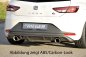 Preview: Rieger Heckeinsatz schwarz glänzend Seat Leon FR (5F) 01.13-12.16 (bis Facelift) - 88089
