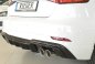 Preview: Rieger Heckeinsatz schwarz glänzend Audi A3 (8V) 09.16- (ab Facelift) - 88182