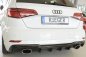 Preview: Rieger Heckeinsatz schwarz glänzend Audi A3 (8V) 09.16- (ab Facelift) - 88183