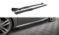 Preview: Maxton Street Pro Seitenschweller Ansatz + Flaps Audi TT S / S-Line 8S schwarz Hochglanz AUTT3SLINECNC-SD1BRB+SF1-G