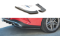 Preview: Maxton Heck Ansatz Flaps Diffusor für Mercedes-Benz CLA Shooting Brake AMG-Line X118 schwarz Hochglanz ME-CLA-118-AMGLINE-ES-RSD1-G