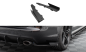 Preview: Maxton Street Pro Heck Ansatz Flaps Diffusor +Flaps für Audi RS6 Avant C6 schwarz Hochglanz AURS6C6CNC-RSD1B+RSF1-G