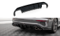 Preview: Maxton Diffusor Heck Ansatz für Audi S3 Limousine 8Y schwarz Hochglanz AU-S3-8Y-S-RS1-G