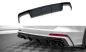 Preview: Maxton Diffusor Heck Ansatz für Audi S6 C8 schwarz Hochglanz AU-A6-C8-SLINE-RS1G+RS1R-G
