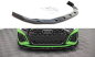 Preview: Maxton Front Ansatz V.2 für Audi RS3 8Y schwarz Hochglanz AU-RS3-8Y-S-FD2-G
