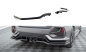 Preview: Maxton Mittlerer Diffusor Heck Ansatz DTM Look für Honda Civic Sport Mk 10 Facelift schwarz Hochglanz HO-CI-10-SPORT-RSD1G+RD1-G