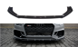 Preview: Maxton Front Ansatz V.1 für Audi RS3 8V FL Limousine schwarz Hochglanz AU-RS3-8VF-S-FD1-G