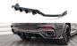 Preview: Maxton Mittlerer Diffusor Heck Ansatz DTM Look für BMW X6 M-Paket F16 schwarz Hochglanz BM-X6-16-MPACK-RD1G+RD2-G