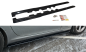 Preview: Maxton Seitenschweller Ansatz für Mercedes SLK R172 schwarz Hochglanz ME-SLK-R172-SD1-G