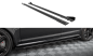 Preview: Maxton Street Pro Seitenschweller Ansatz für + Flaps Audi RS6 Avant C6 schwarz Hochglanz AURS6C6CNC-SD1BRB+SF1-G