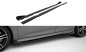 Preview: Maxton Street Pro Seitenschweller Ansatz + Flaps Ford Focus ST Mk3 Facelift schwarz Hochglanz FOFO3FSTCNC-SD1B+SF1-G