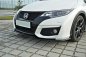 Preview: Maxton Front Ansatz für Honda Civic Mk9 Facelift schwarz Hochglanz HO-CI-9F-FD1-G