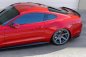 Preview: Maxton Heck Ansatz Flaps Diffusor für Ford Mustang Mk6 schwarz Hochglanz FO-MU-6-RSD1-G