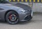 Preview: Maxton Front Ansatz V.1 für ALFA ROMEO GIULIA VELOCE schwarz Hochglanz AL-GI-1-VEL-FD1-G