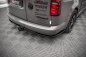 Preview: Maxton Mittlerer Diffusor Heck Ansatz für Volkswagen Caddy Long Mk3 Facelift schwarz Hochglanz VW-CA-3F-RD1-G