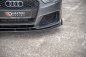 Preview: Maxton Racing Front Ansatz für passend +Flaps für Audi RS3 8V Sportback schwarz Hochglanz AURS38VCNC-FD3B+FSF1-G