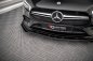 Preview: Maxton Street Pro Front Ansatz für +Flaps für + Flaps Mercedes A35 AMG / AMG-Line Aero Pack W177  schwarz Hochglanz MEA17735CNC-FD1BRB+FSF1-G