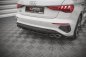 Preview: Maxton Mittlerer Diffusor Heck Ansatz für Audi S3 Sportback 8Y schwarz Hochglanz AU-A3-8Y-SLINE-RD3-G