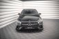 Preview: Maxton Street Pro Front Ansatz für +Flaps für + Flaps Mercedes A35 AMG / AMG-Line Aero Pack W177  schwarz Hochglanz MEA17735CNC-FD1BRB+FSF1-G