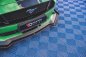 Preview: Maxton Street Pro Front Ansatz V.1 für  + Flaps Ford Mustang GT Mk6 Facelift schwarz Hochglanz FOMU6FGTCNC-FD1B+FSF1-G