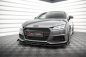 Preview: Maxton Street Pro Front Ansatz + Flaps Audi TT S / S-Line 8S schwarz Hochglanz AUTT3SLINECNC-FD1BRB+FSF1-G