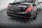 Preview: Maxton Mittlerer Cup Diffusor Heck Ansatz V.1 Mercedes-Benz S W222 schwarz Hochglanz ME-S-222-RD1-G