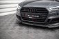 Preview: Maxton Front Ansatz V.3 für Audi S3 / A3 S-Line Sportback 8V Facelift schwarz Hochglanz AU-S3-3F-SB-FD3-G