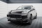 Preview: Maxton Front Ansatz Porsche Cayenne Mk2 Facelift schwarz Hochglanz PO-CAY-2F-FD1G+FD1R-G