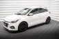 Preview: Maxton Seitenschweller Ansatz für Hyundai I20 Mk2 Facelift schwarz Hochglanz HY-I20-2F-SD1-G
