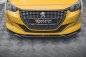 Preview: Maxton Front Ansatz V.2 für Peugeot 208 Mk2 schwarz Hochglanz PE-208-2-FD2-G