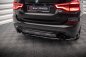 Preview: Maxton Zentrale Hinten Splitte BMW X3 G01 schwarz Hochglanz BM-X3-01-RD1-G