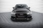 Preview: Maxton Street Pro Front Ansatz + Flaps V.1 + Flaps Audi RS3 Limousine 8V Facelift schwarz Hochglanz AURS38VFSCNC-FD1B+FSF1-G