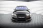 Preview: Maxton Street Pro Front Ansatz für +Flaps für + Flaps Audi RS6 Avant C6 schwarz Hochglanz AURS6C6CNC-FD3BRB+FSF1-G