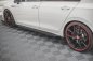 Preview: Maxton Racing Seitenschweller Ansatz + Flaps Volkswagen Golf 8 GTI / GTI Clubsport schwarz Hochglanz VWGO8GTICNC-SD1B+SRF1-G