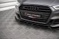 Preview: Maxton Front Ansatz V.1 für Audi S3 / A3 S-Line Sportback 8V Facelift schwarz Hochglanz AU-S3-3F-SB-FD1-G