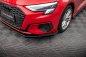 Preview: Maxton Street Pro Front Ansatz für +Flaps für + Flaps Audi A3 8Y schwarz Hochglanz AUA38YCNC-FD1BRB+FSF1-G