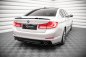 Preview: Maxton Mittlerer Diffusor Heck Ansatz für BMW 5er G30 schwarz Hochglanz BM-5-G30-RD1-G