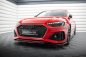Preview: Maxton Front Ansatz V.1 Audi RS4 B9 Facelift schwarz Hochglanz AU-RS4-B9F-FD1-G