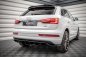 Preview: Maxton Mittlerer Diffusor Heck Ansatz DTM Look für Audi Q3 8U Facelift schwarz Hochglanz AU-Q3-1F-SLINE-RD1G+RD2-G