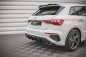 Preview: Maxton Diffusor Heck Ansatz Audi S3 Sportback 8Y schwarz Hochglanz AU-A3-8Y-SLINE-RS1-G