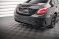 Preview: Maxton Mittlerer Diffusor Heck Ansatz DTM Look für Mercedes-Benz C AMG-Line W205 Facelift schwarz Hochglanz ME-C-205F-AMGLINE-RD1G+RD2-G