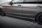 Preview: Maxton Seitenschweller Ansatz Mercedes-AMG C63 Limousine / Kombi W205 Facelift schwarz Hochglanz ME-C-205F-63-SD1-G