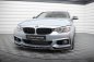 Preview: Maxton Front Ansatz V.4 BMW 4er Coupe / Gran Coupe / Cabrio M-Paket F32 / F36 / F33 schwarz Hochglanz BM-4-F32-MPACK-FD4-G