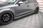 Preview: Maxton Street Pro Seitenschweller Ansatz für + Flaps Audi S3 / A3 S-Line Sportback 8V Facelift schwarz Hochglanz AUS33FSBCNC-SD1BRB+SF1-G